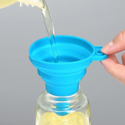 Smart Home Foldable Silicone Funnel Set (4 Pack) – Collapsible Small & for Daily Use