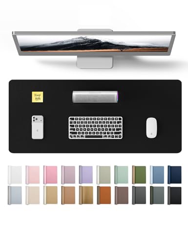 Modern YSAGi Leather Office Desk Pad Protector, Large Mouse