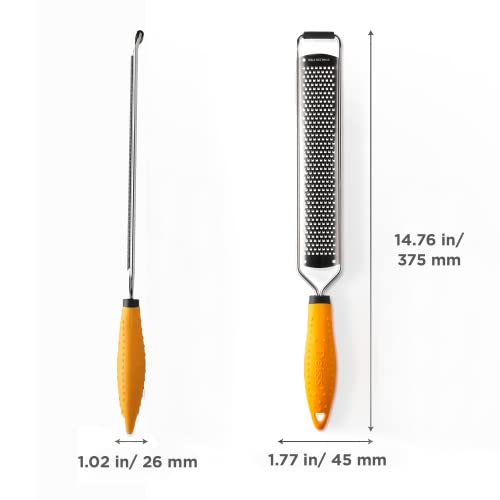 Deiss PRO Lemon Zester & Heavy Duty Cheese Grater Essentials