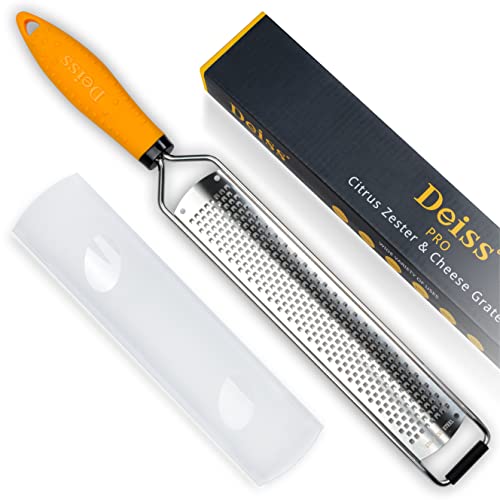 Deiss PRO Lemon Zester & Heavy Duty Cheese Grater Essentials