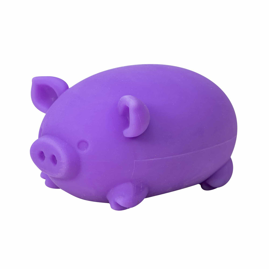 Cute Collectible NeeDoh Dig’ It Pig | Select Velvet Canopy - Collectible Shaggy Monster Squishable Toy Detail