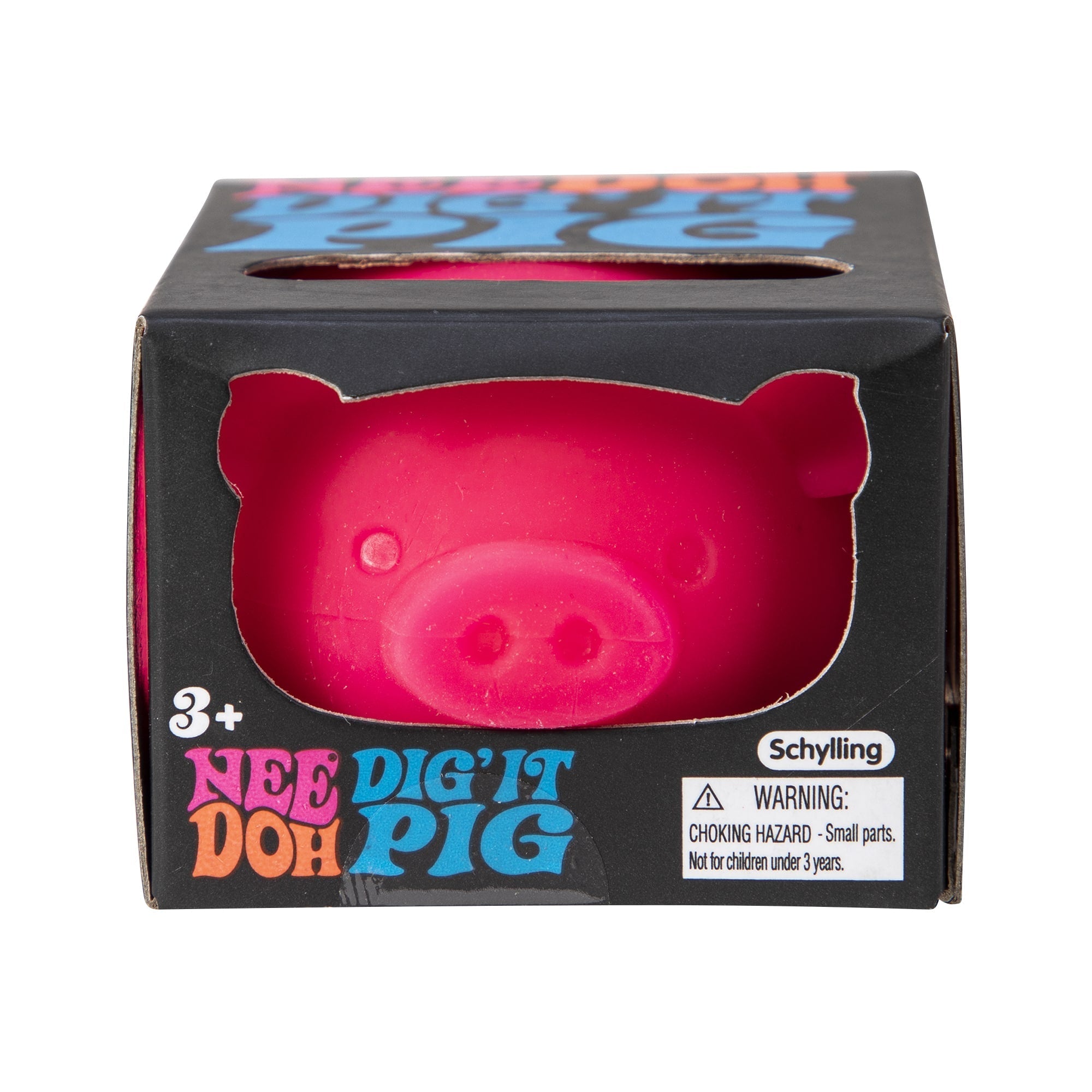 Cute Collectible NeeDoh Dig’ It Pig | Select Velvet Canopy - Collectible Shaggy Monster Squishable Toy Detail