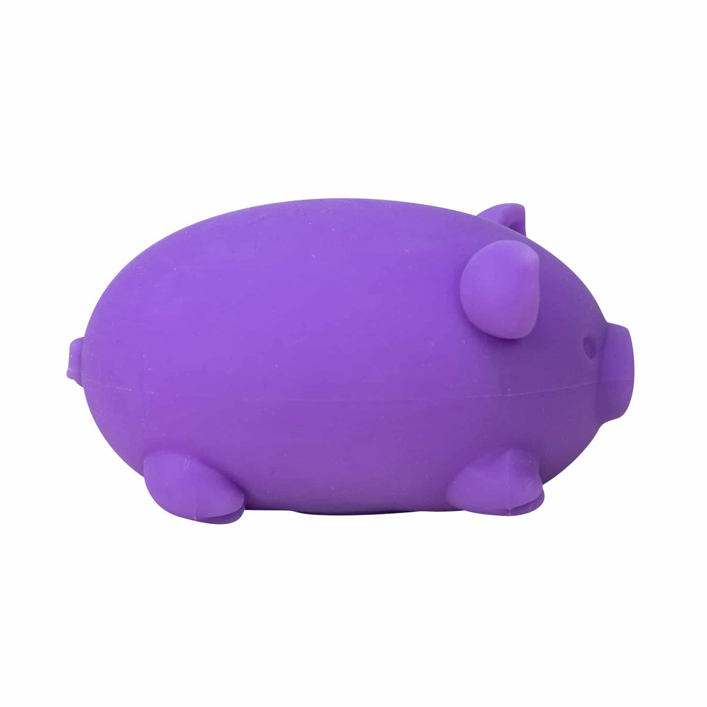 Cute Collectible NeeDoh Dig’ It Pig | Select Velvet Canopy - Collectible Shaggy Monster Squishable Toy Detail