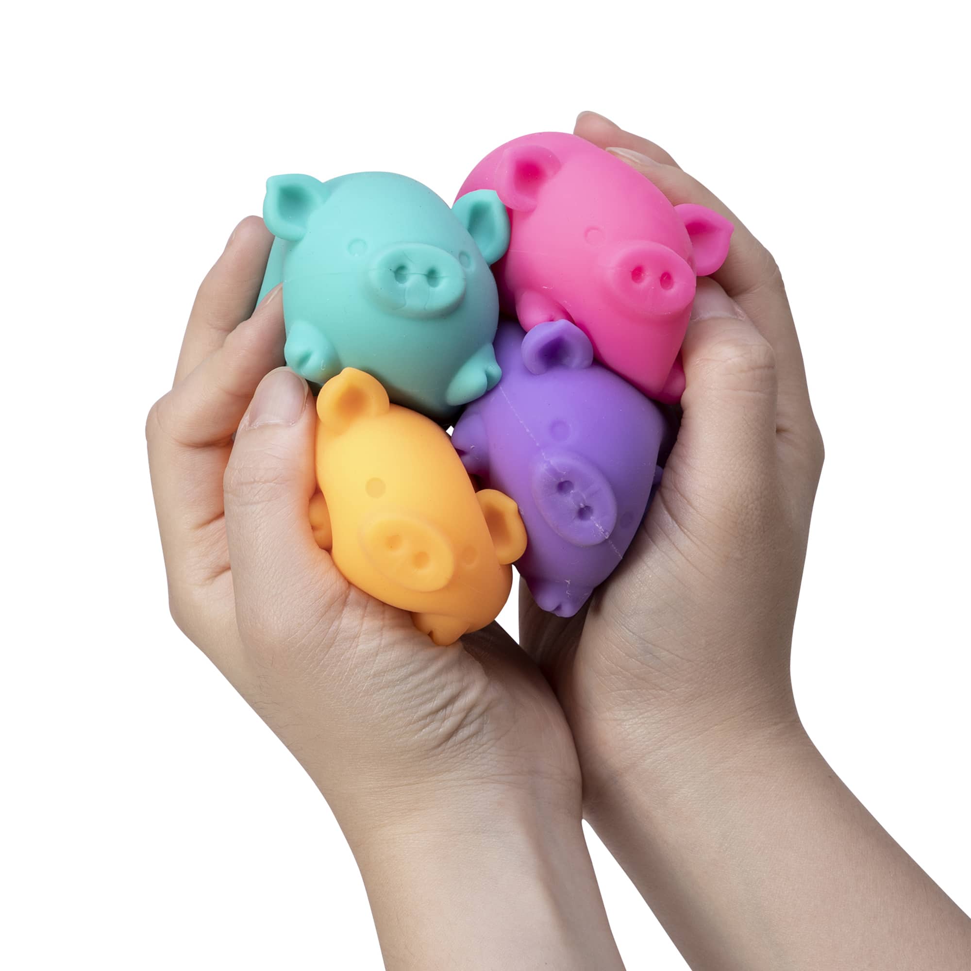 Cute Collectible NeeDoh Dig’ It Pig | Select Velvet Canopy - Collectible Shaggy Monster Squishable Toy Detail