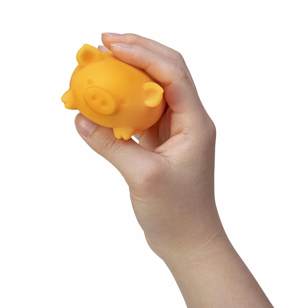 Cute Collectible NeeDoh Dig’ It Pig | Select Velvet Canopy - Collectible Shaggy Monster Squishable Toy Detail
