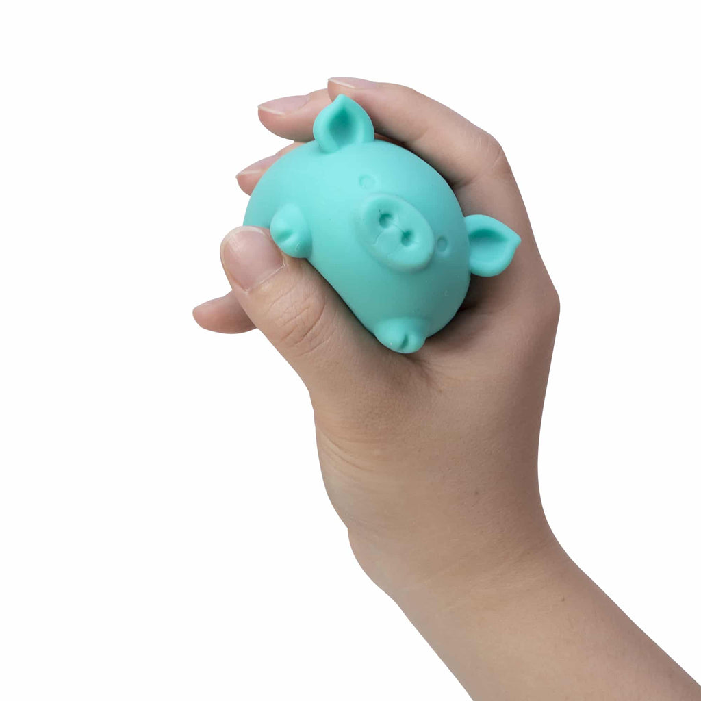 Cute Collectible NeeDoh Dig’ It Pig | Select Velvet Canopy - Collectible Shaggy Monster Squishable Toy Detail