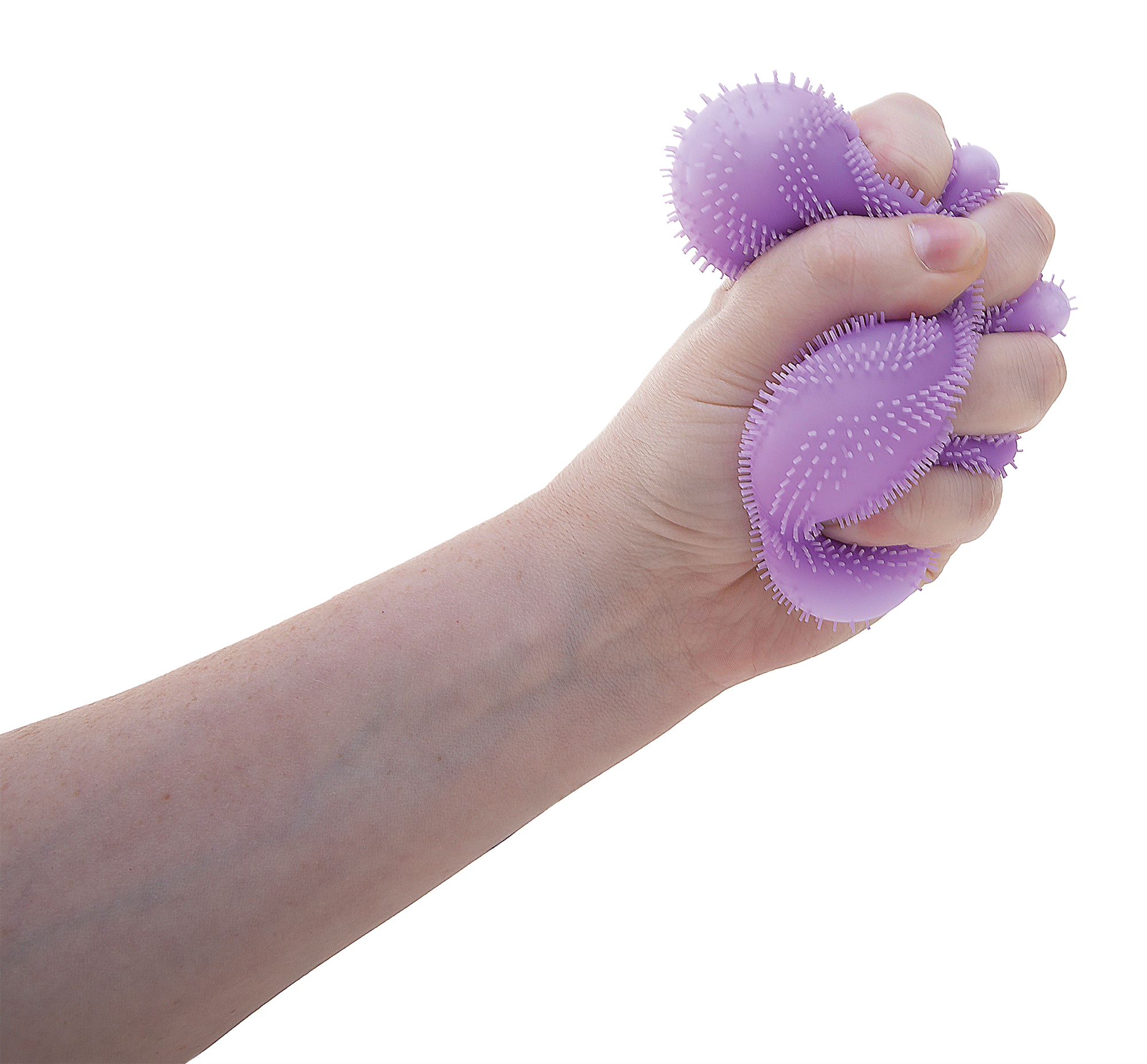 Shaggy Tactile NeeDoh Fuzz Ball Flower Power | Signature Elm Point - Shaggy Tactile Ribbed Stress Relief Toy - Surprise Me! (Random Color)
