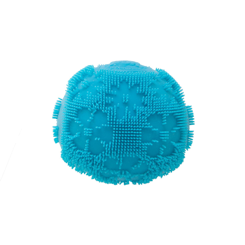 Shaggy Tactile NeeDoh Fuzz Ball Flower Power | Signature Elm Point - Shaggy Tactile Ribbed Stress Relief Toy Detail