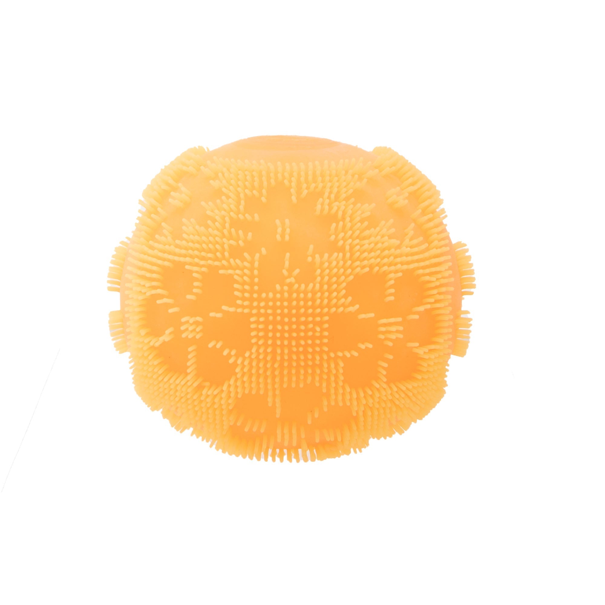 Shaggy Tactile NeeDoh Fuzz Ball Flower Power | Signature Elm Point - Shaggy Tactile Ribbed Stress Relief Toy Detail