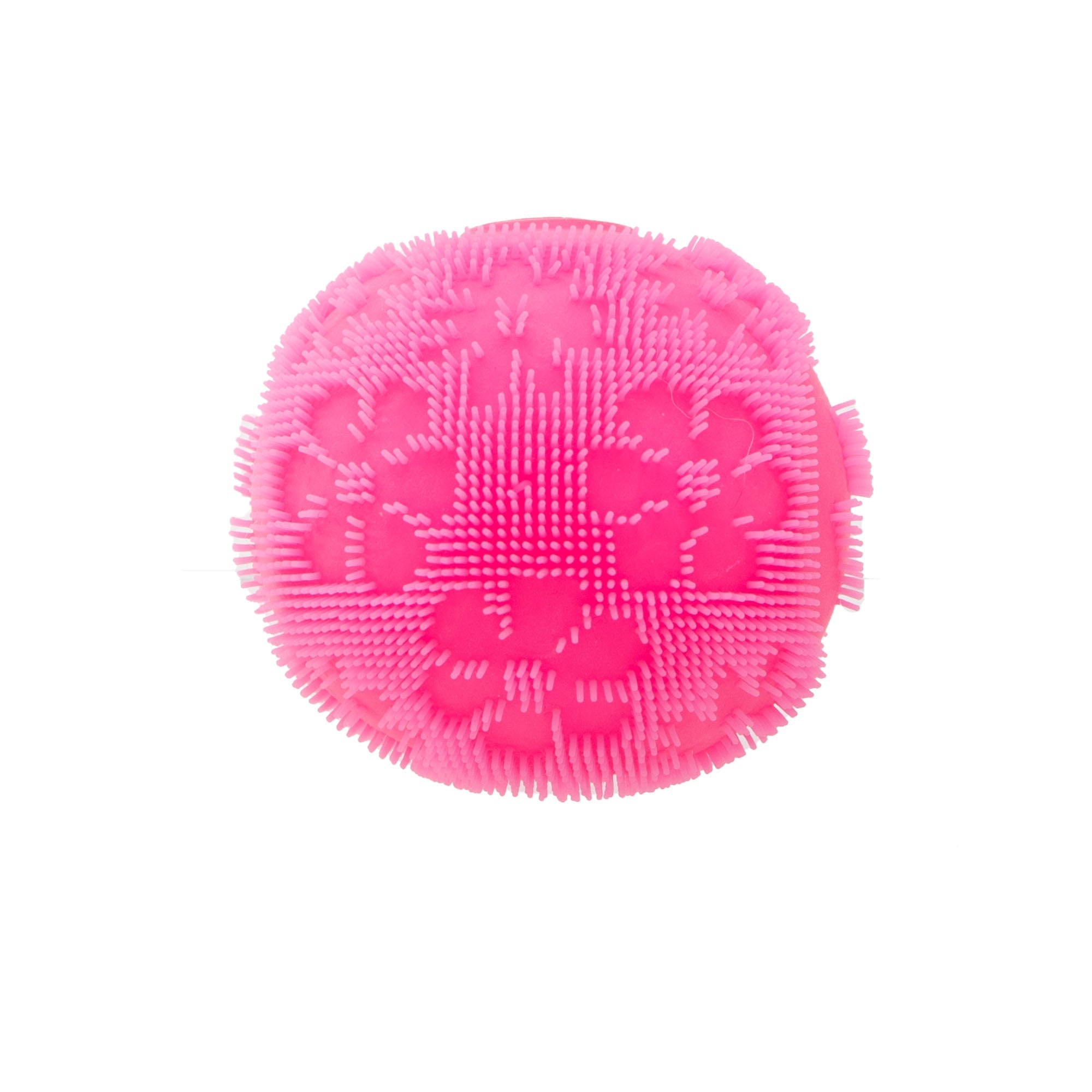 Shaggy Tactile NeeDoh Fuzz Ball Flower Power | Signature Elm Point - Shaggy Tactile Ribbed Stress Relief Toy Detail