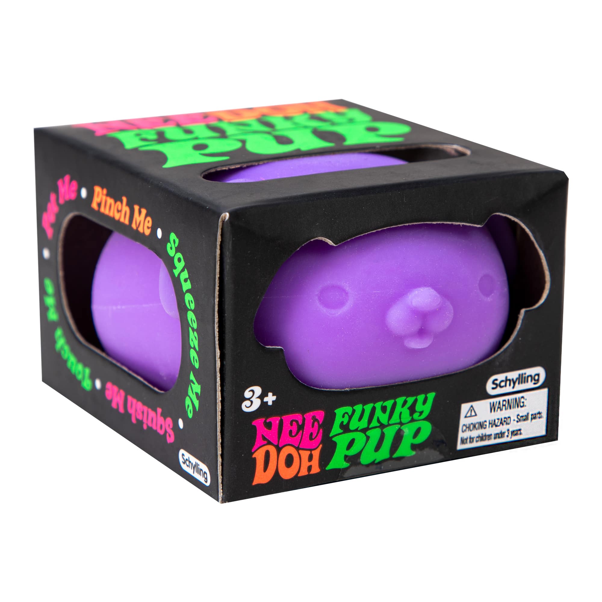 Animal-Shaped NeeDoh Funky Pup | Collection Canyon Shore - Dino Character Malt-Gel Filled Sensory Glob Detail