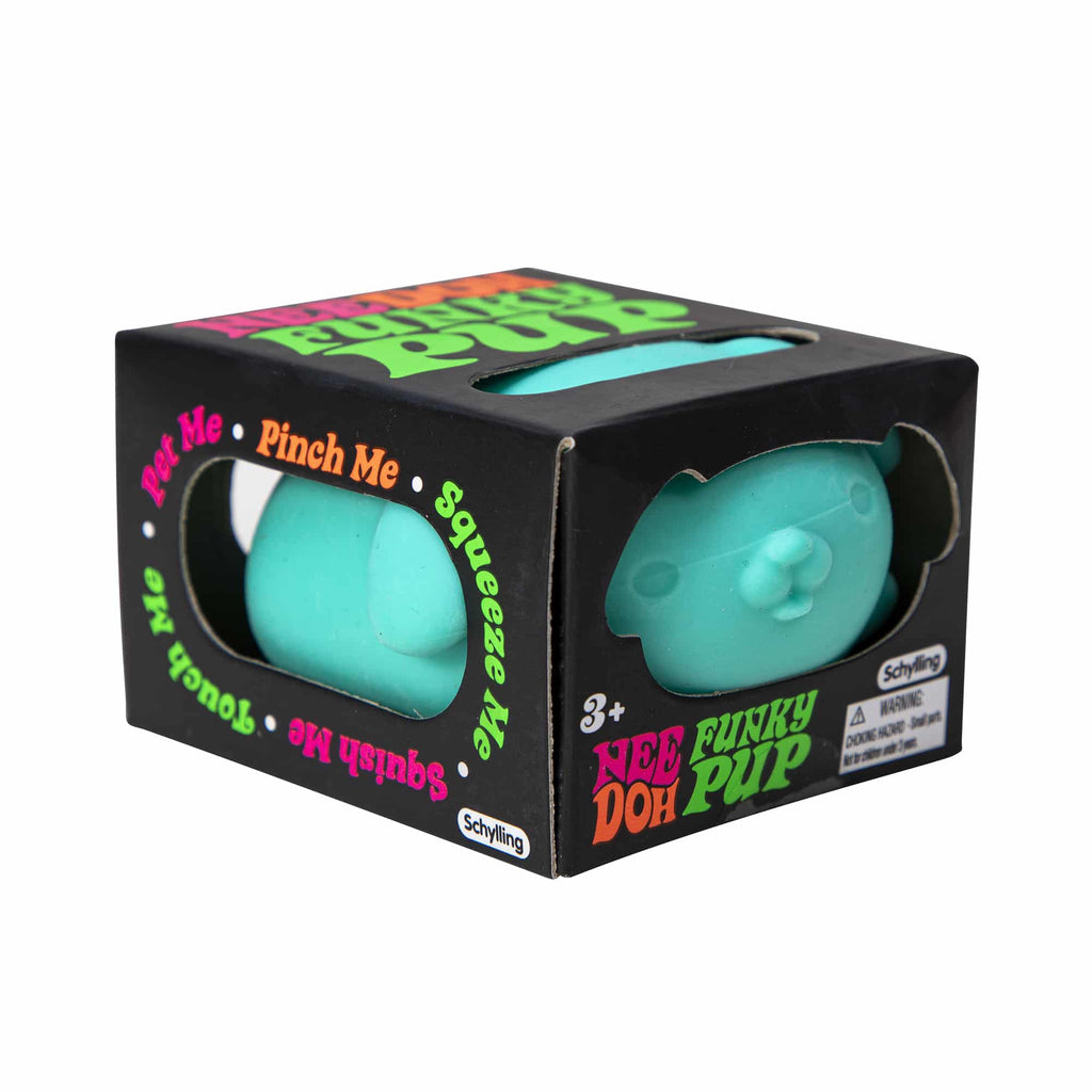 Animal-Shaped NeeDoh Funky Pup | Collection Canyon Shore - Dino Character Malt-Gel Filled Sensory Glob Detail