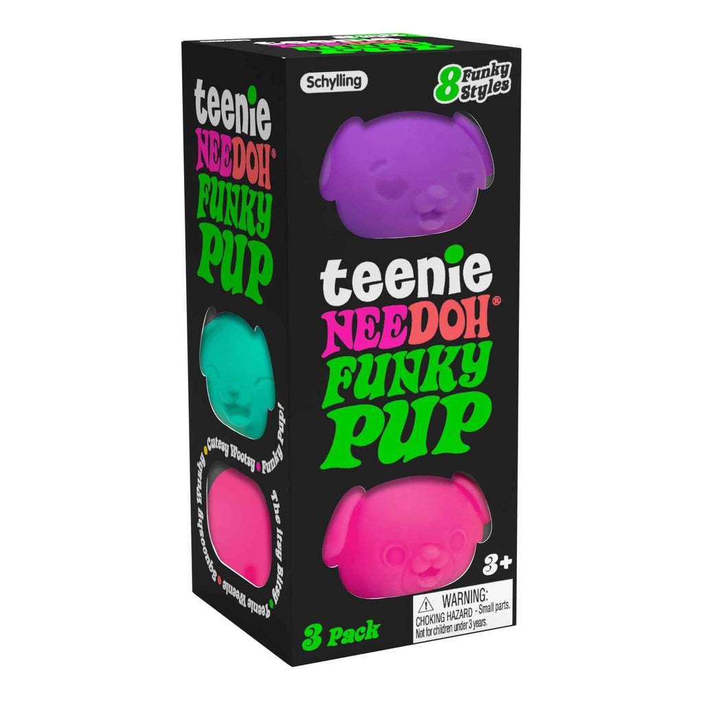 Teeny-Tiny Teenie NeeDoh Funky Pup | Edition Copper Bloom - Mini Groovy Glob Portable Stress Toy Set - Default Title