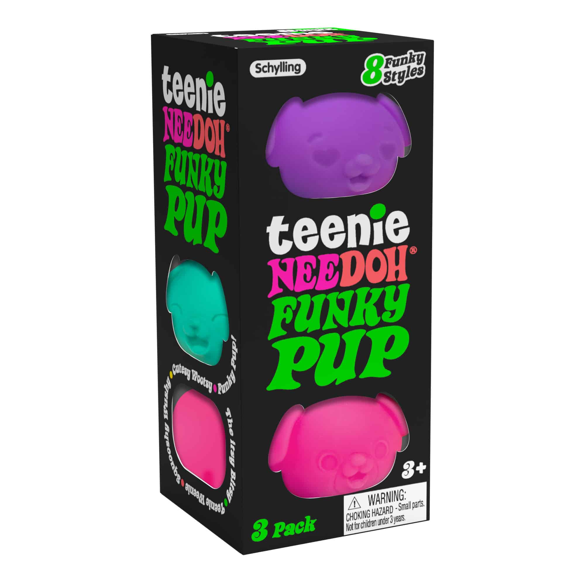 Teeny-Tiny Teenie NeeDoh Funky Pup | Edition Copper Bloom - Mini Groovy Glob Portable Stress Toy Set - Default Title