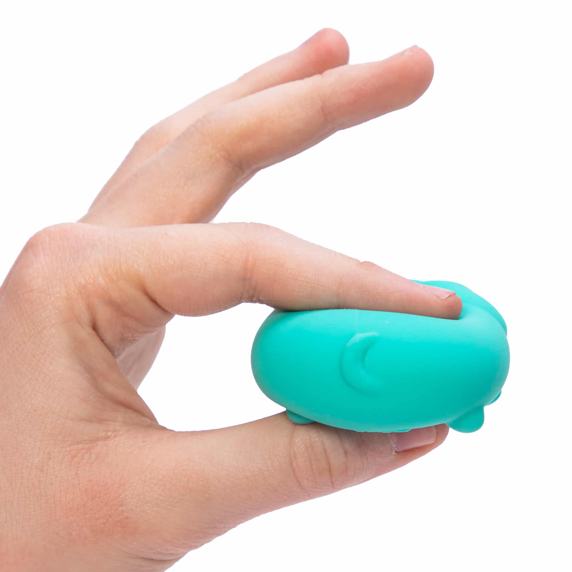 Teeny-Tiny Teenie NeeDoh Funky Pup | Edition Copper Bloom - Mini Groovy Glob Portable Stress Toy Set Detail