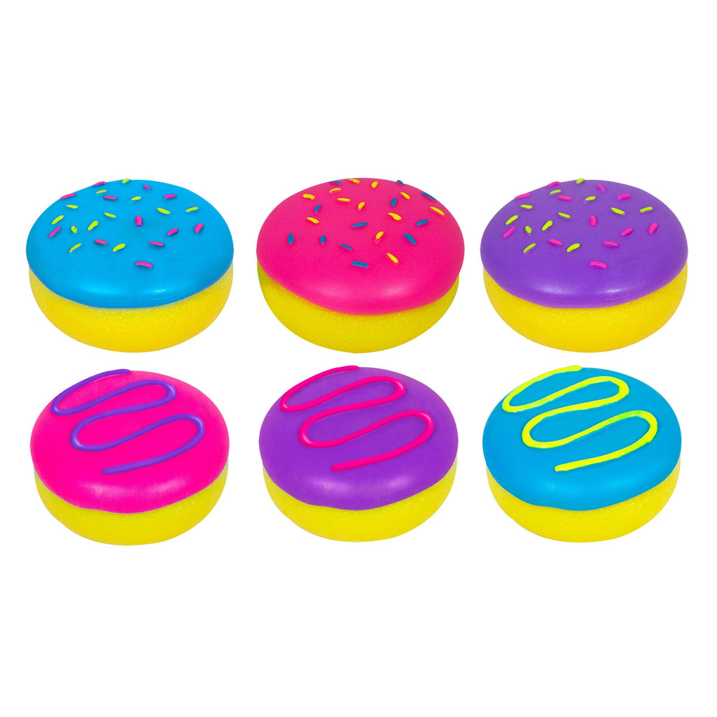 Deliciously Squishy Jelly Dohnut NeeDoh | Signature Seaside Lane - Fun Food Fidget Cookie Squishable Toy Detail