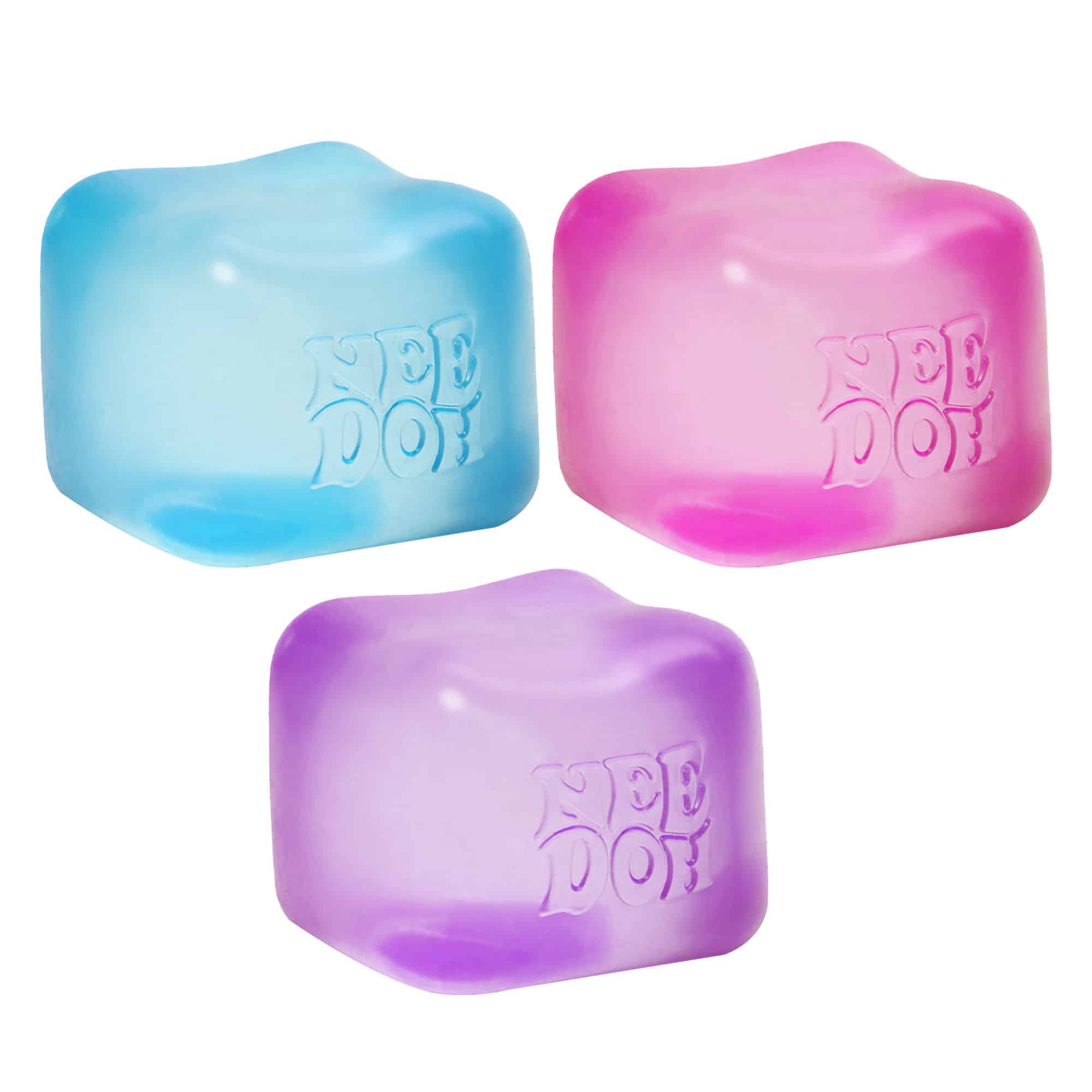 Satisfying Crunch NeeDoh Nice Cube | Series Elm Bridge - Translucent Jelly Cool Cube Sensory Toy Detail