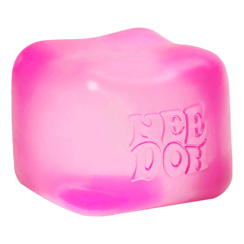 Satisfying Crunch NeeDoh Nice Cube | Series Elm Bridge - Translucent Jelly Cool Cube Sensory Toy Detail