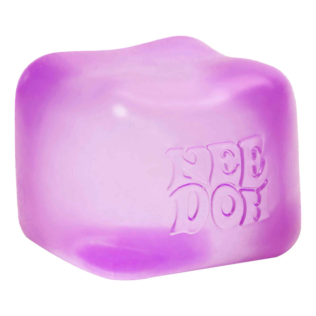 Satisfying Crunch NeeDoh Nice Cube | Series Elm Bridge - Translucent Jelly Cool Cube Sensory Toy Detail