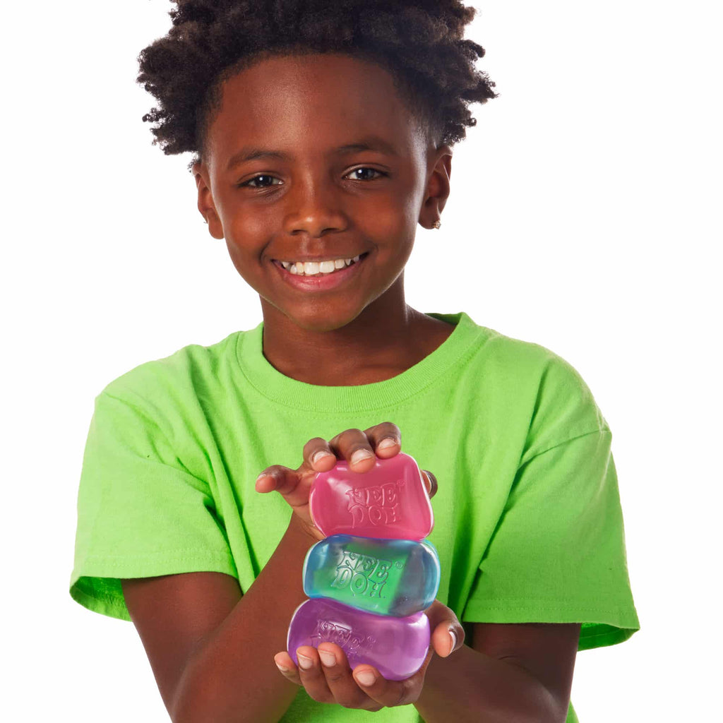 Satisfying Crunch NeeDoh Nice Cube | Series Elm Bridge - Translucent Jelly Cool Cube Sensory Toy Detail