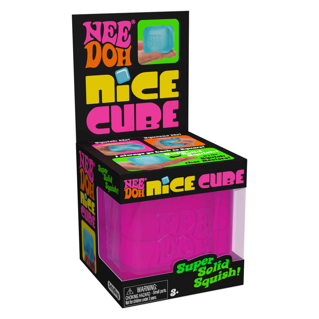 Satisfying Crunch NeeDoh Nice Cube | Series Elm Bridge - Translucent Jelly Cool Cube Sensory Toy Detail