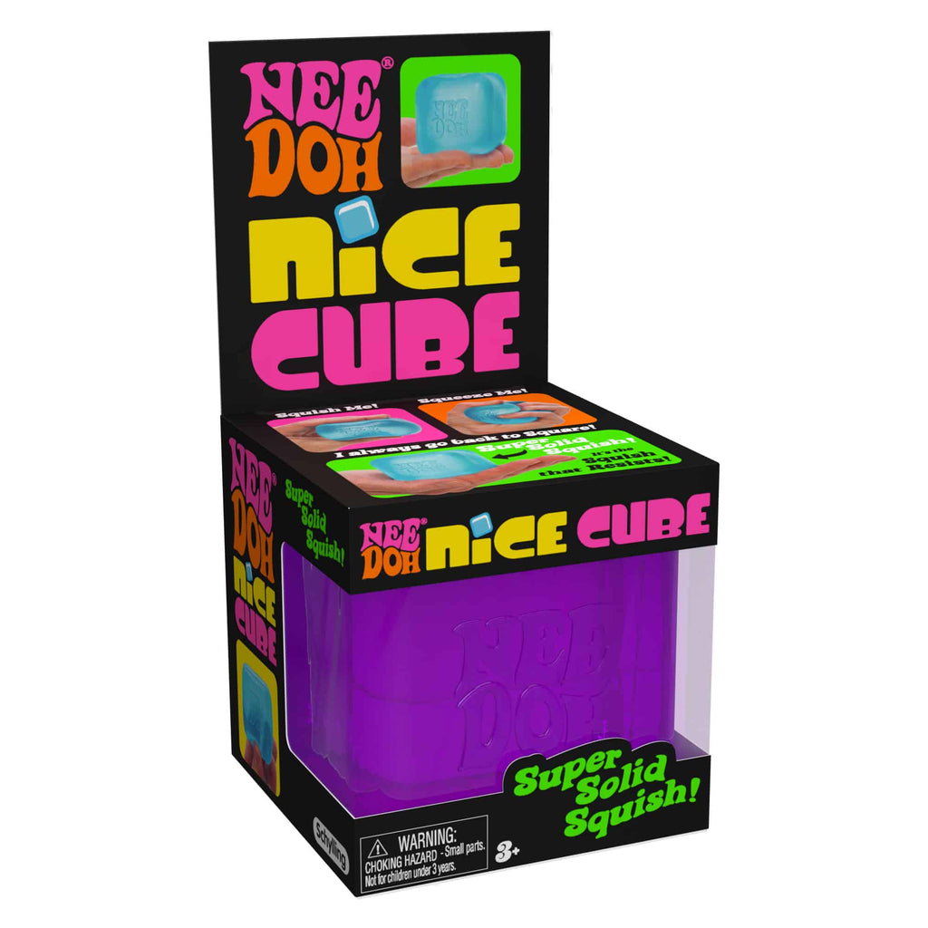 Satisfying Crunch NeeDoh Nice Cube | Series Elm Bridge - Translucent Jelly Cool Cube Sensory Toy Detail