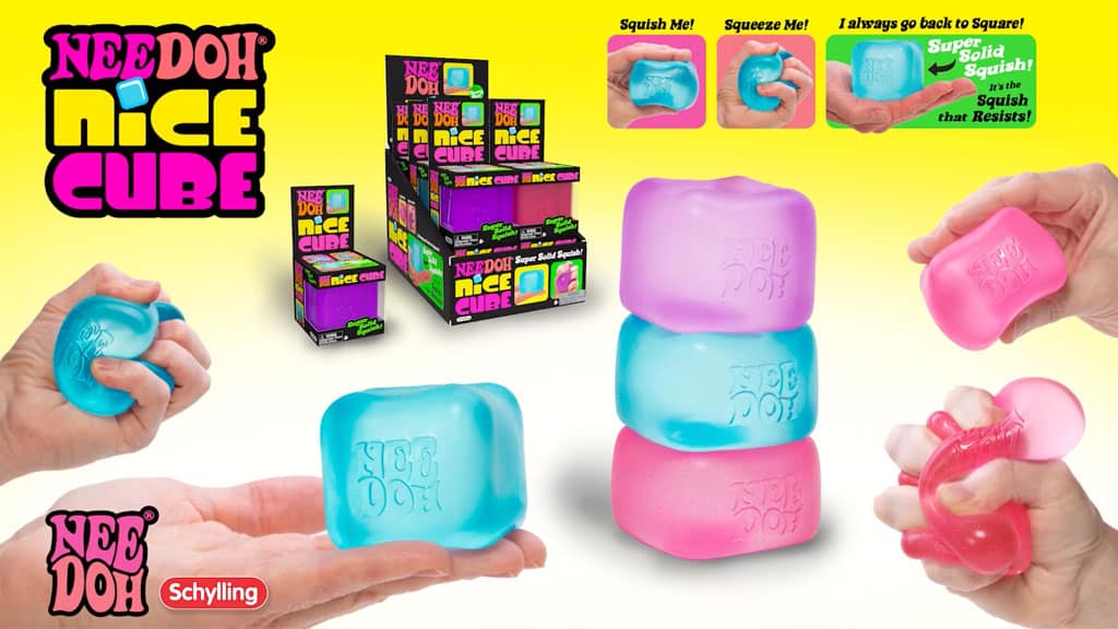 Satisfying Crunch NeeDoh Nice Cube | Series Elm Bridge - Translucent Jelly Cool Cube Sensory Toy Detail