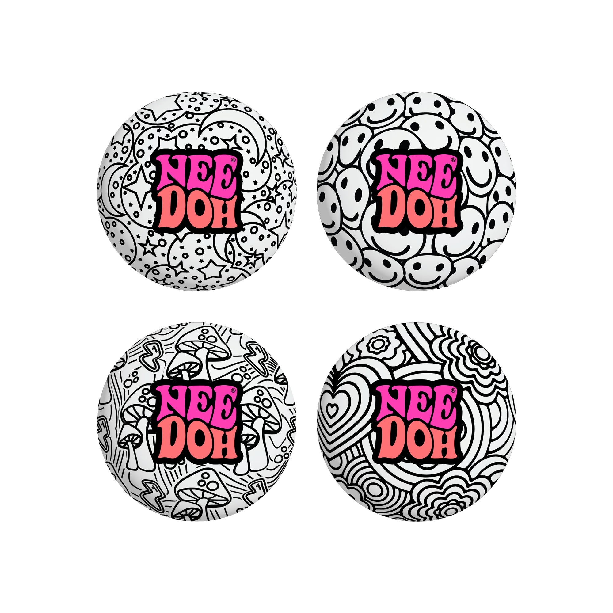 Textured Sensory NeeDoh Press-Doh | Select Oak Terrace - Shaggy Tactile Ribbed Stress Relief Toy - Default Title
