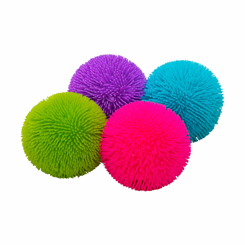 Textured Sensory Shaggy NeeDoh | Collection Winter Creek - Furry Coated Soft Touch Squishable Ball Detail