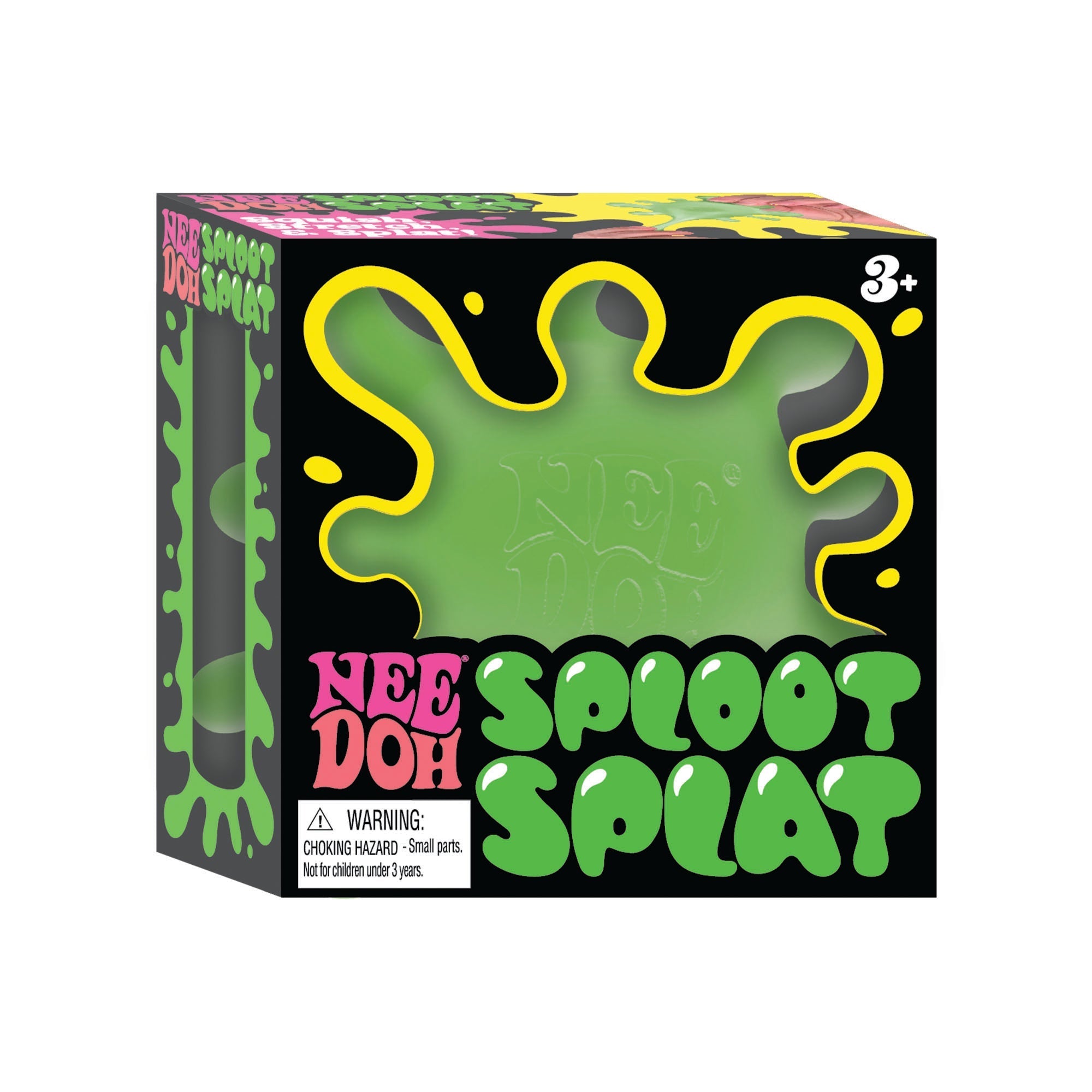 Spiky Ribbed NeeDoh SplootSplat | Edition Morning Cove - Furry Coated Soft Touch Squishable Ball Detail