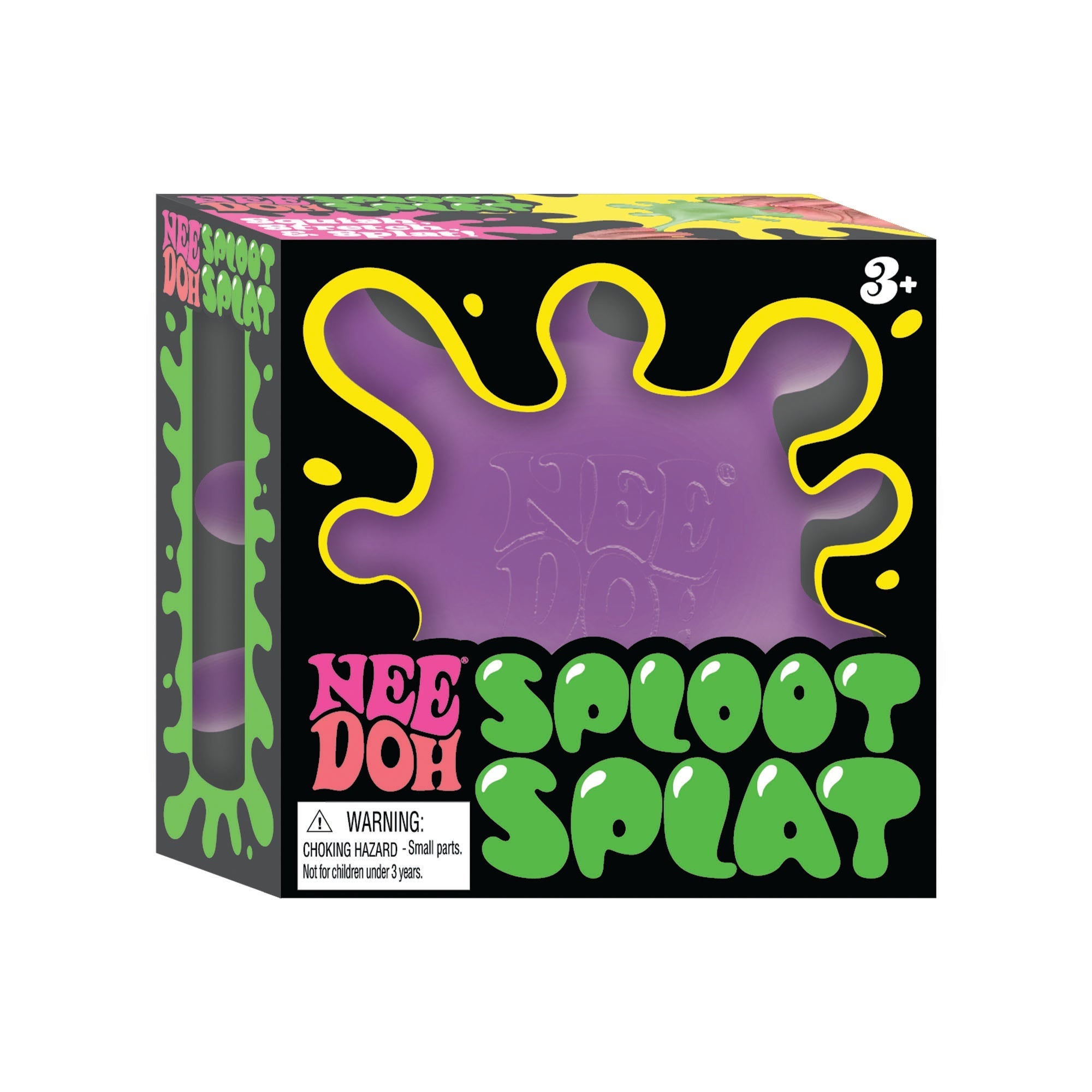 Spiky Ribbed NeeDoh SplootSplat | Edition Morning Cove - Furry Coated Soft Touch Squishable Ball Detail