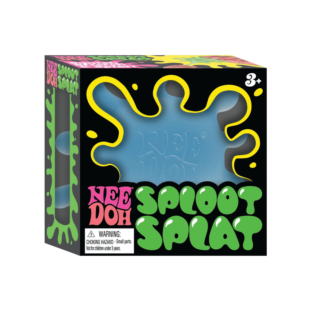 Spiky Ribbed NeeDoh SplootSplat | Edition Morning Cove - Furry Coated Soft Touch Squishable Ball Detail