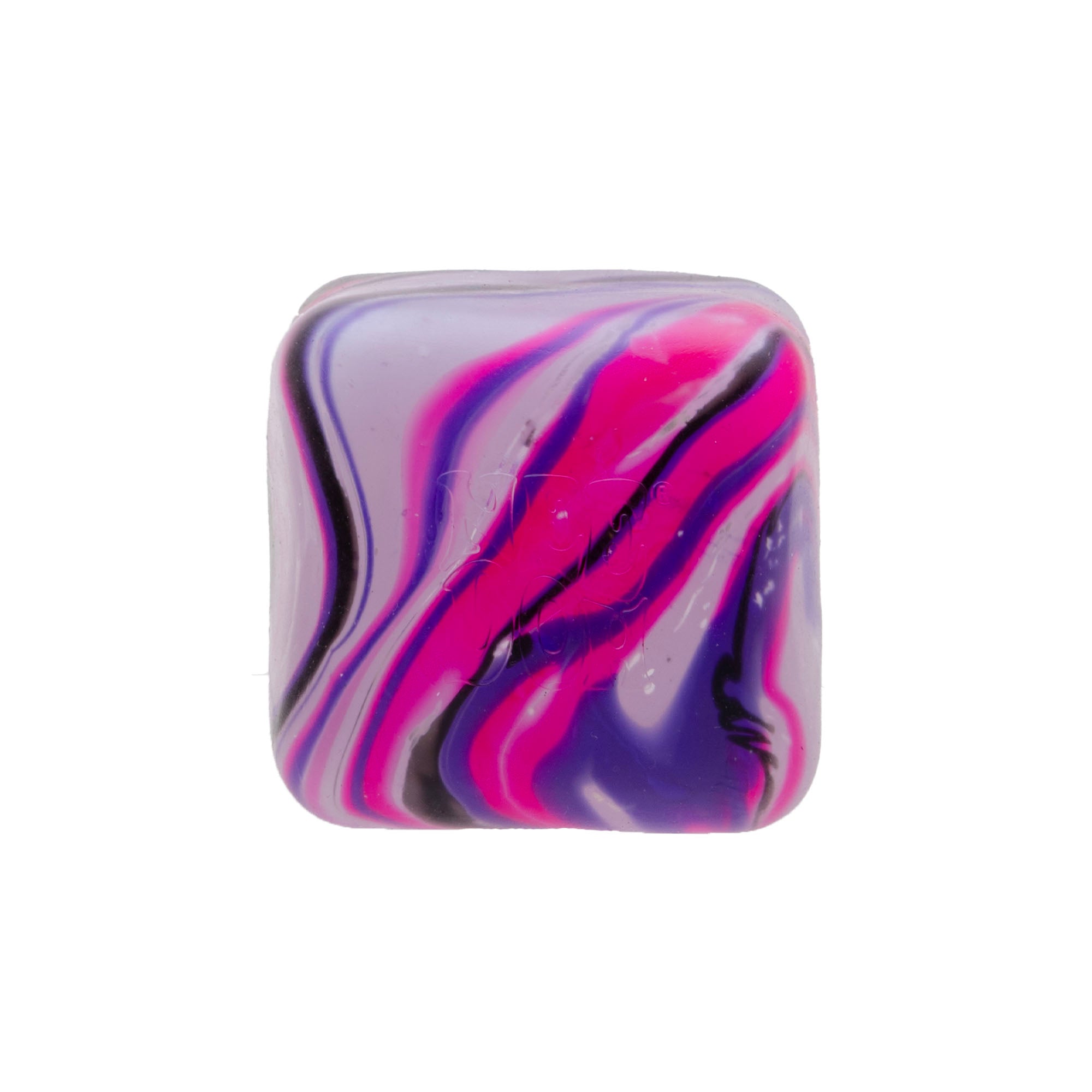 Ice-Cube Texture NeeDoh Nice Cube Swirl | Select Golden Pond - Crystal Clear Squishable Ice Cube NeeDoh Detail
