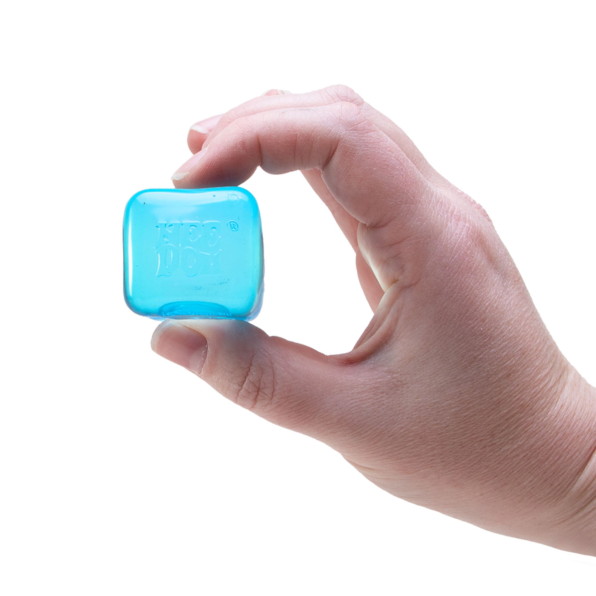 Crystal Clear NeeDoh Nice Ice Baby | Series Canyon Trail - Nice Cubes Clear Satisfying Crunch Stress Toy Detail