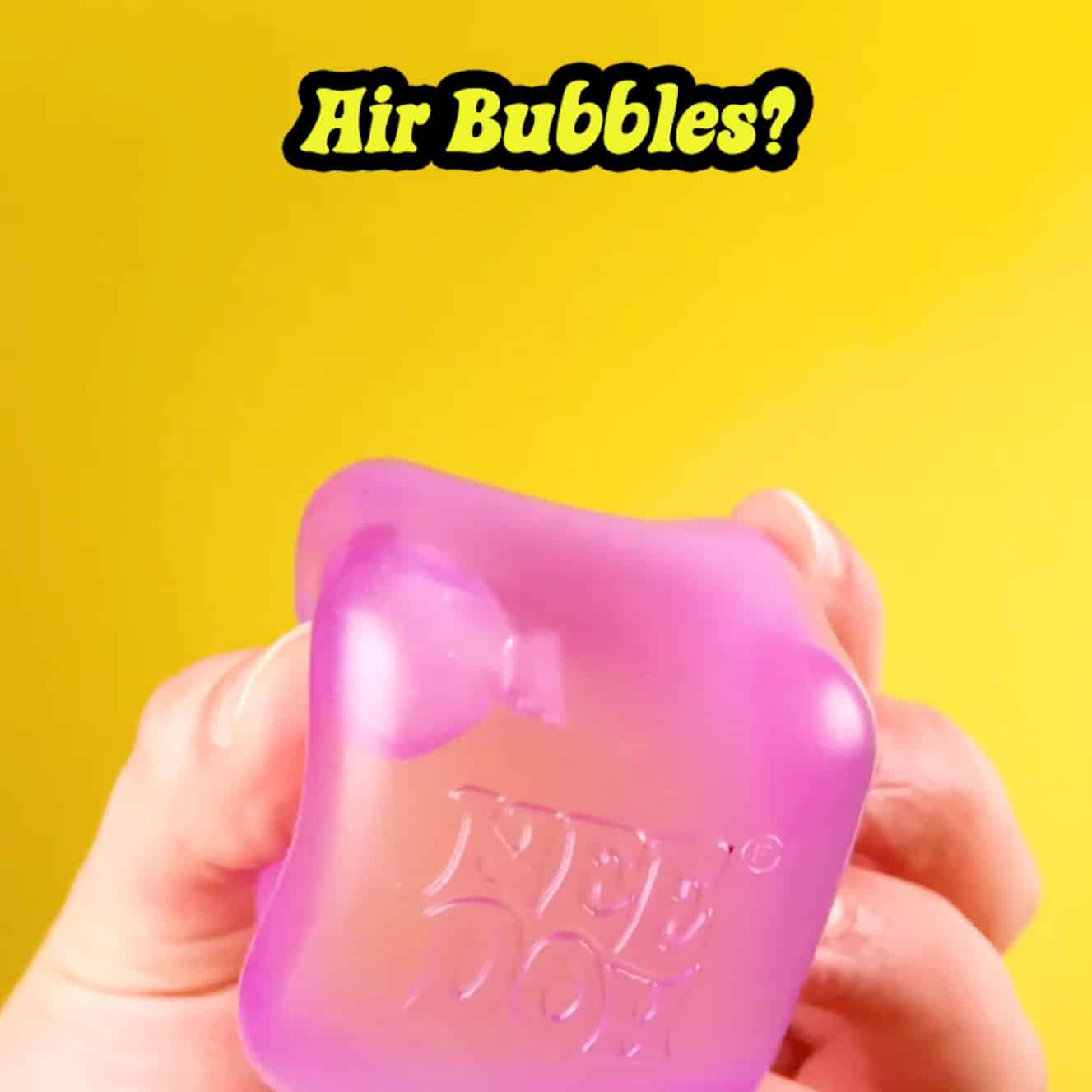 Satisfying Crunch NeeDoh Nice Cube | Series Elm Bridge - Translucent Jelly Cool Cube Sensory Toy Detail